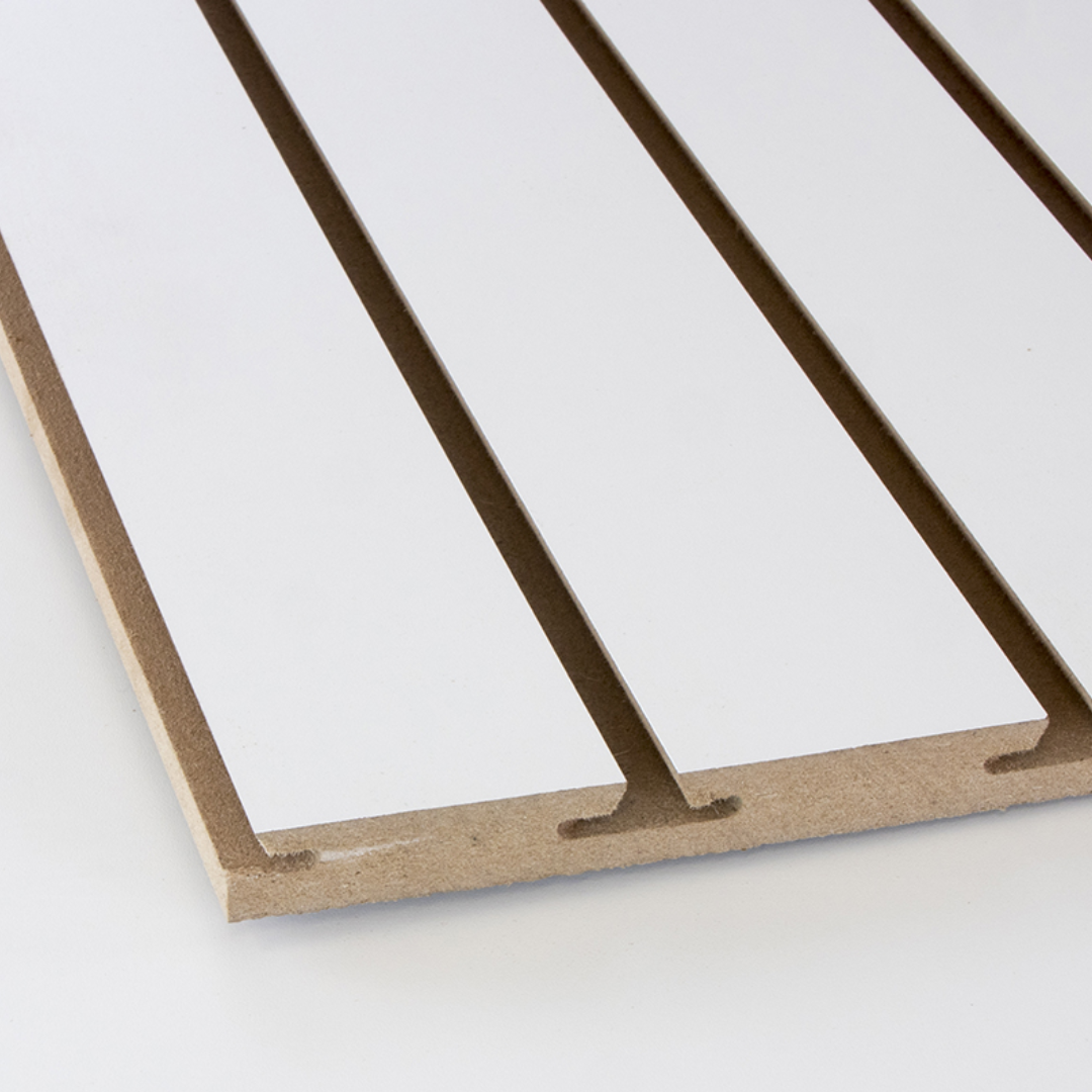White Slotted Panel