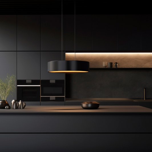 MDF Alassa Alto Brillo Negro Mate