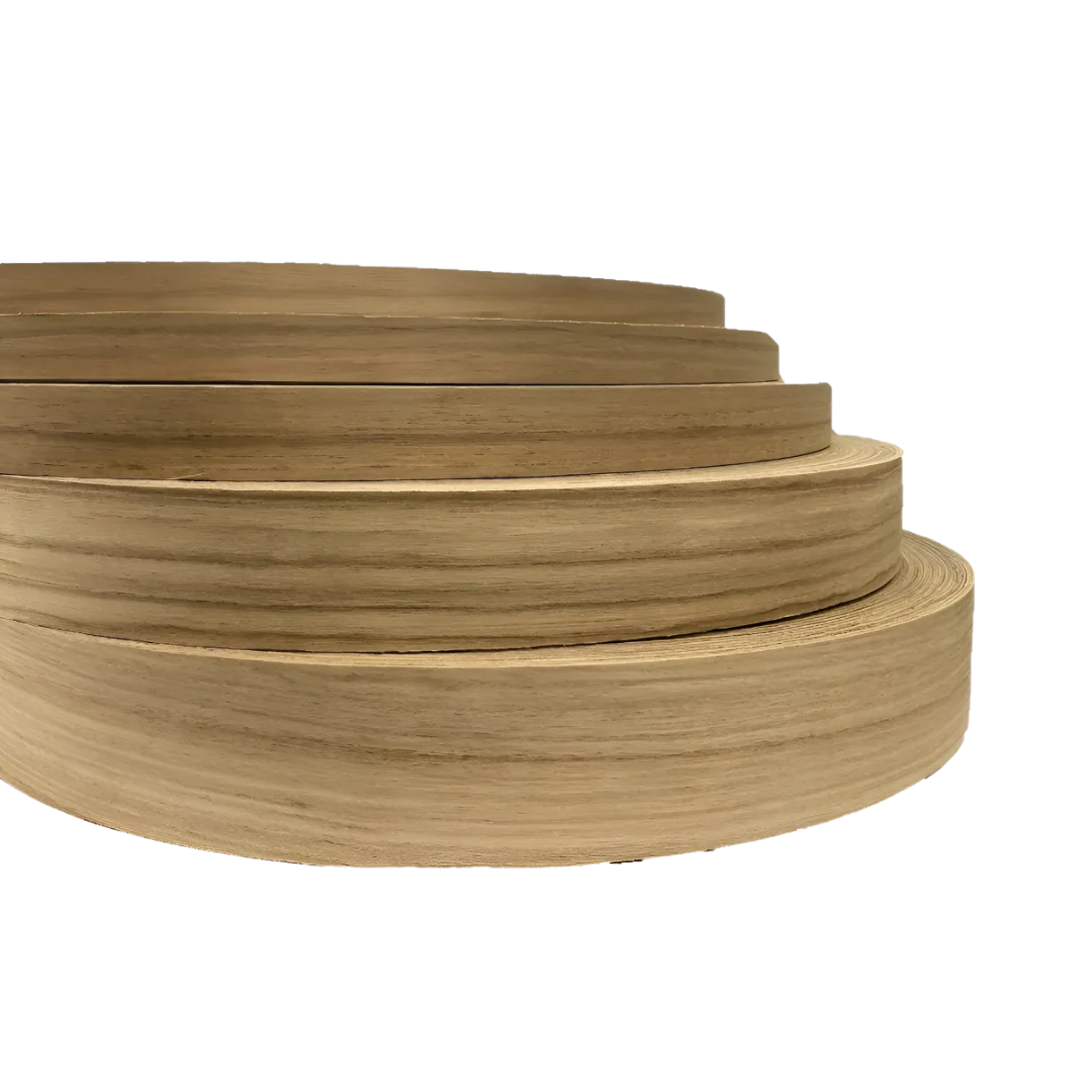 Pre Gummed Natural Wood Tape Mahogany Veneer Tape 22m