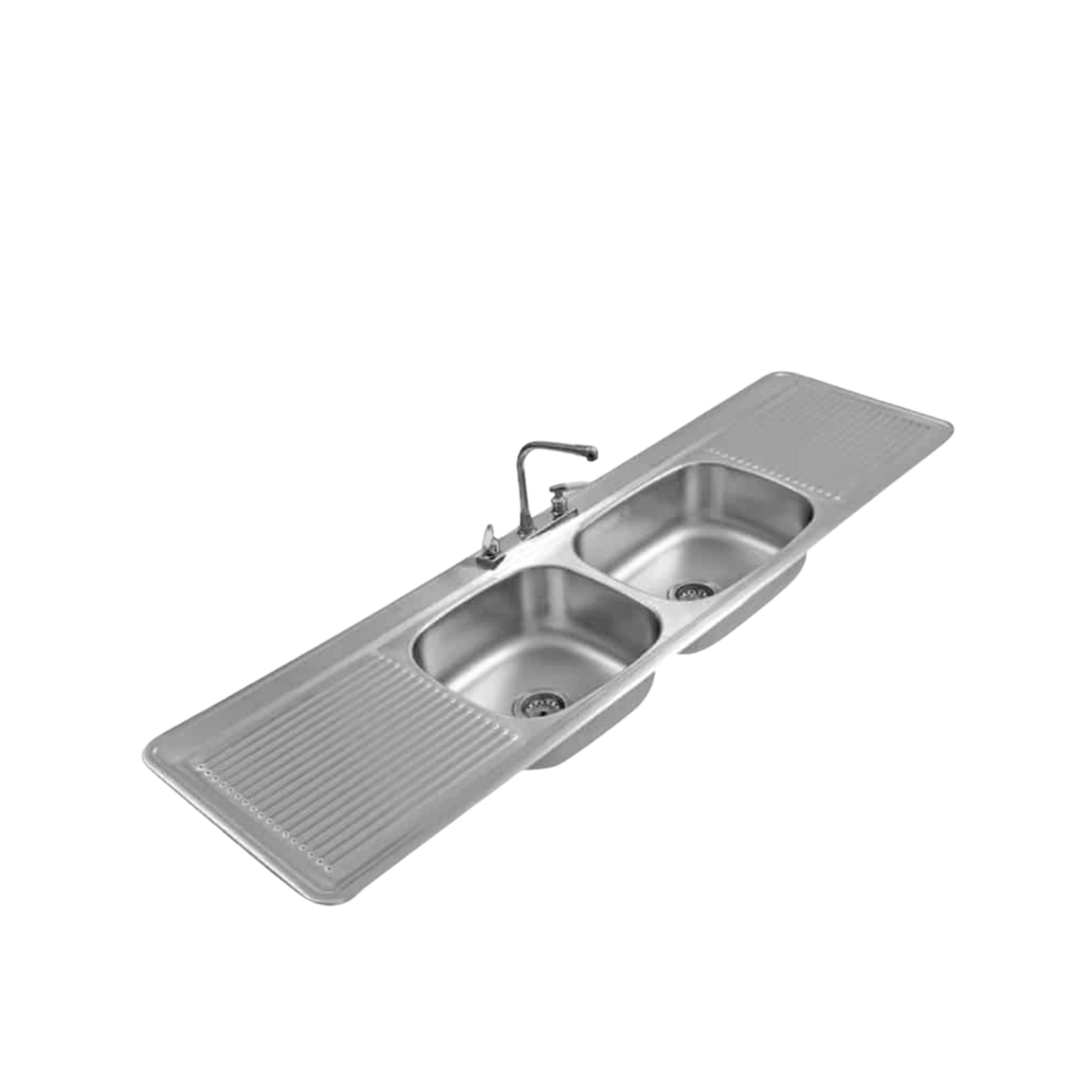 Tarja Eb 2 Tinas 2 Escurridores Acero Inox. C-123