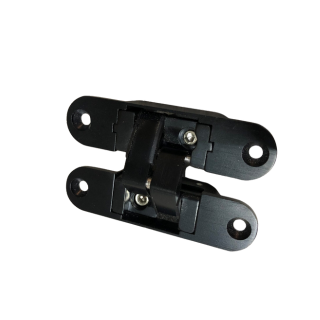 802-0064 Bisagra Oculta Zamac acabado negro 71.5 x 111 mm