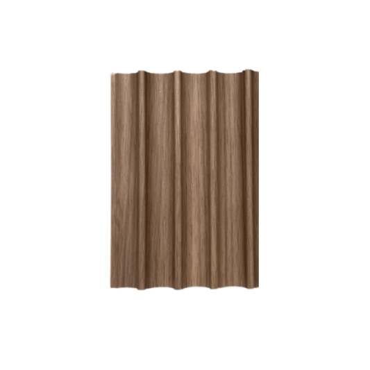 Lambrin Ondulado MDF Light Walnut - LB-2050