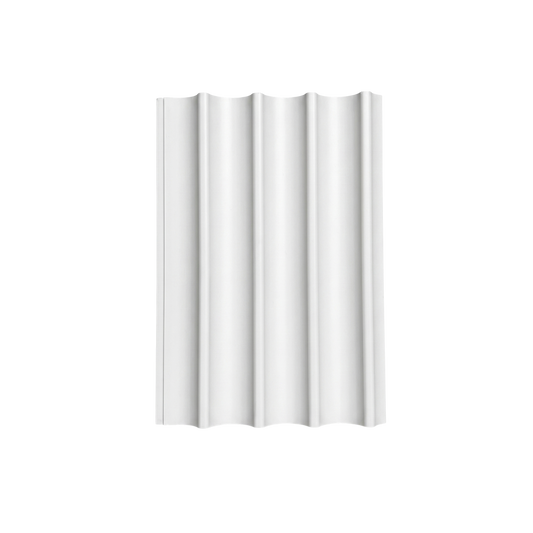 Lambrin Ondulado MDF Blanco / También para pintar