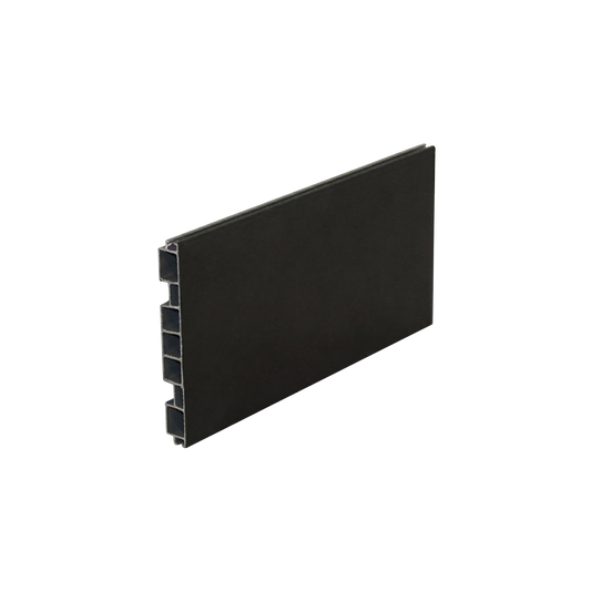 Zoclo PVC h=10 CM y 15CM L=4 m negro mate
