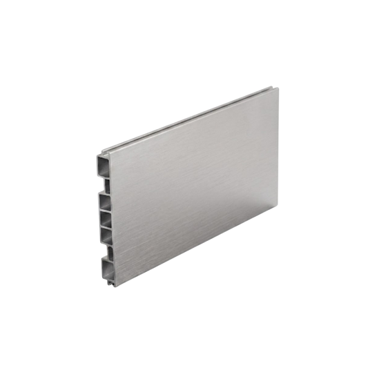 Zoclo PVC h=10 CM y 15CM L=4 m silver