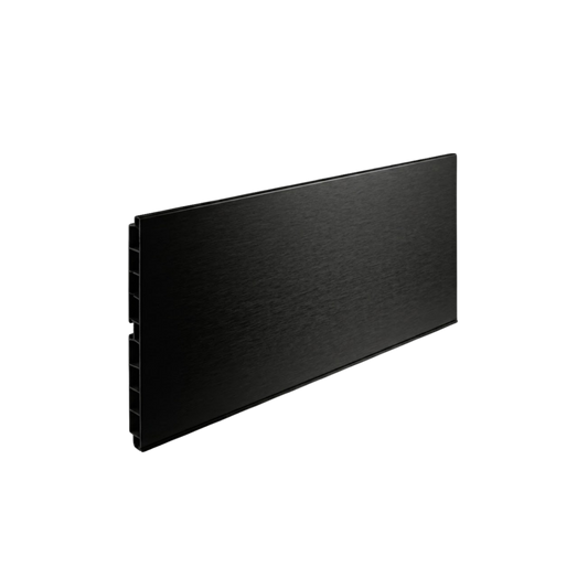 Zoclo Hafele L=4 m H=10CM y 15CM Acero inoxidable negro