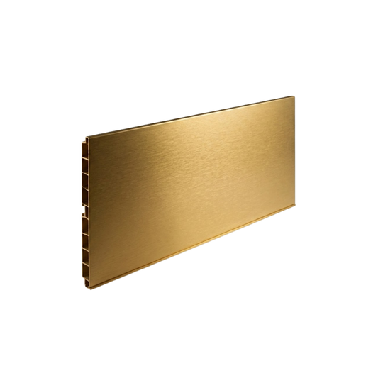 Zoclo Hafele L=4 m H=10CM y 15CM Acero inoxidable gold