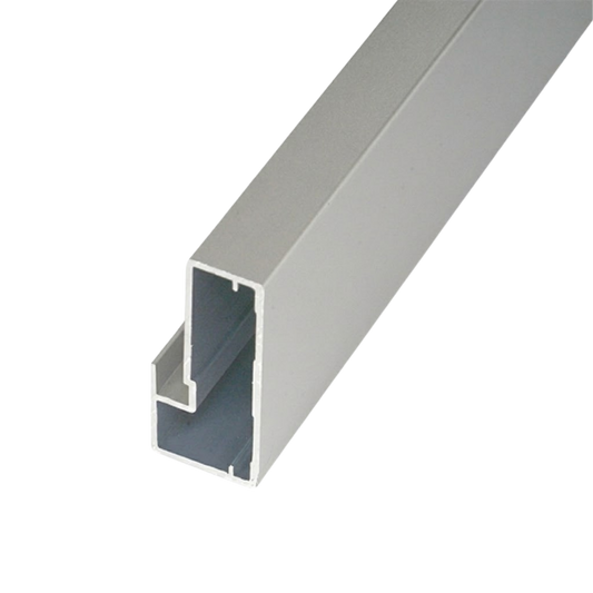 Perfil 4029 45×21 mm para cristal L=3m E42 Aluminio anodizado natural mate