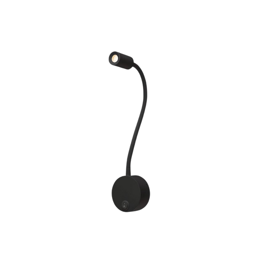 Lucciole LEC20-USB, 12 VCD-10W, L=540 mm, 6500°K, atenuador de contacto, Negro