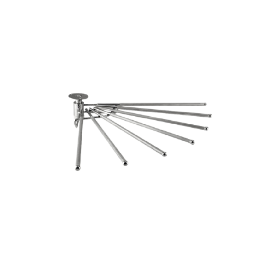Trouser rack, rotating, for 7 pairs of trousers, 430 mm wide 
