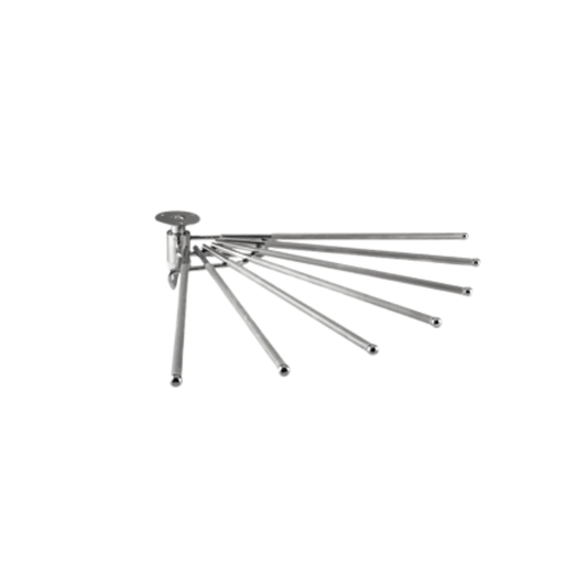 Trouser rack, rotating, for 7 pairs of trousers, 430 mm wide 