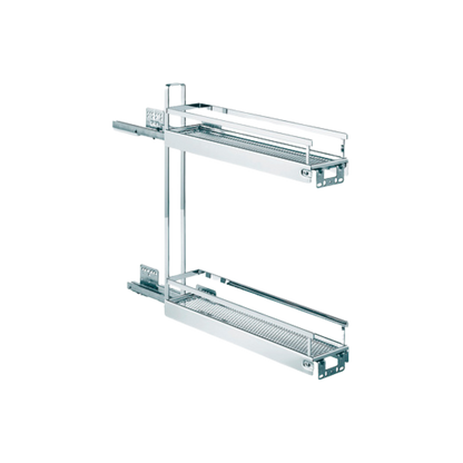 Removable front panel for lower cabinet 