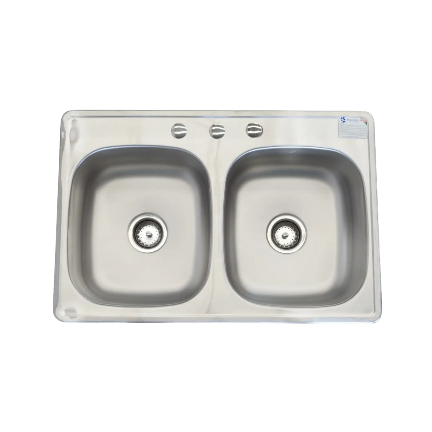 Eb Basin 2 Stainless Steel Tubs. Satin C-110