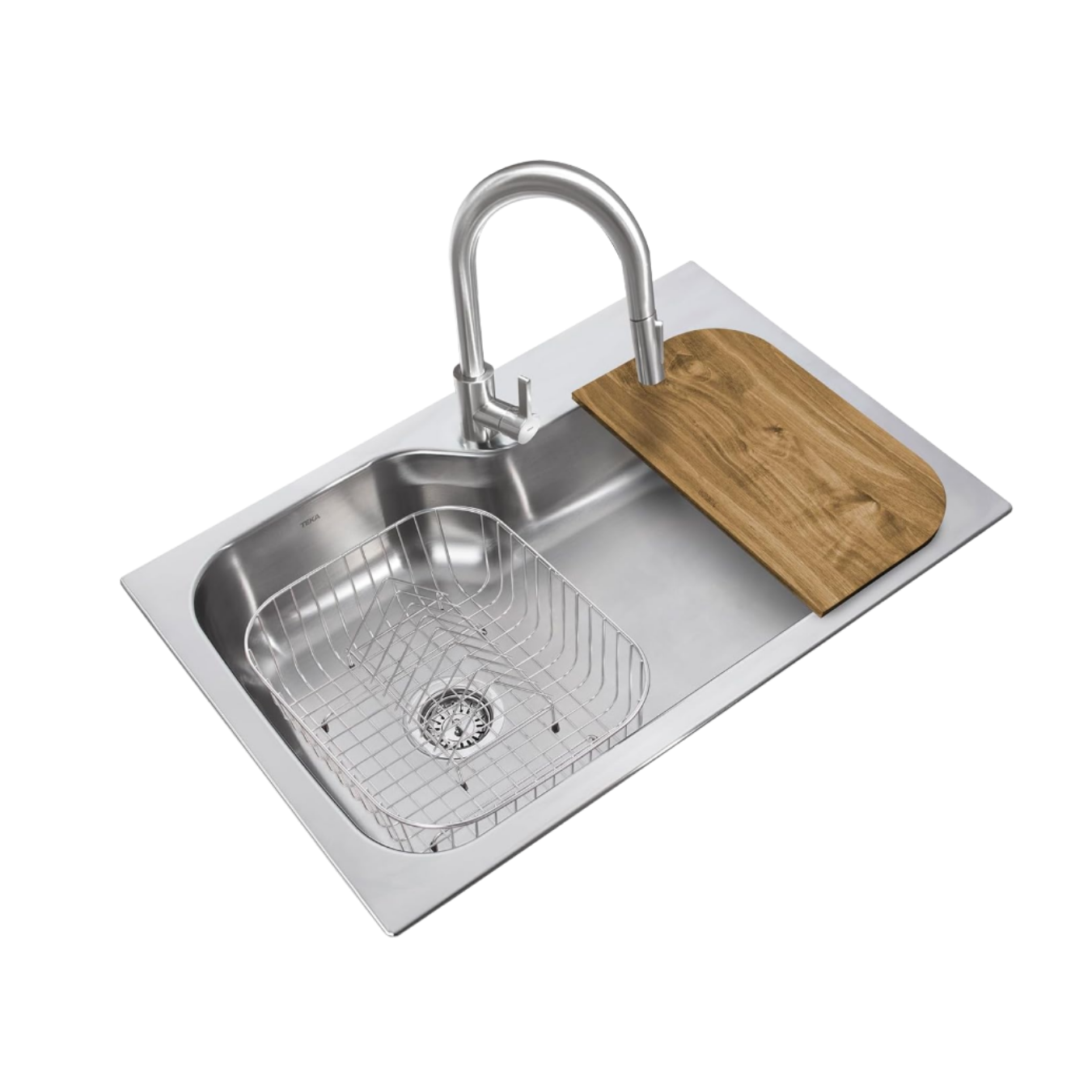 TEKA. Kit de fregadero Tekaway modelo DM 33.22 1C 938 con tabla para picar.