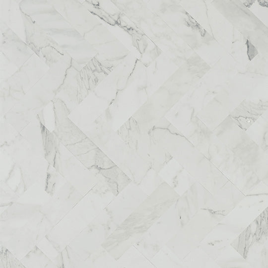 White Marble Herringbone 9310-58