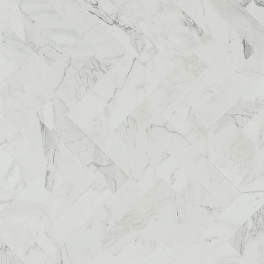 White Marble Herringbone 9310-58