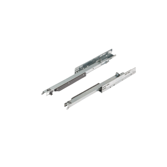 Guía para el suelo, Corredera de extracción total Blum Tandem 560 H, capacidad de carga hasta 30 kg, sin acoplamiento a presión