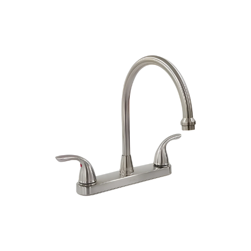 Llave Mezcladora Para Fregadero 8'' Cromada Coflex Gf-d300 Plateado